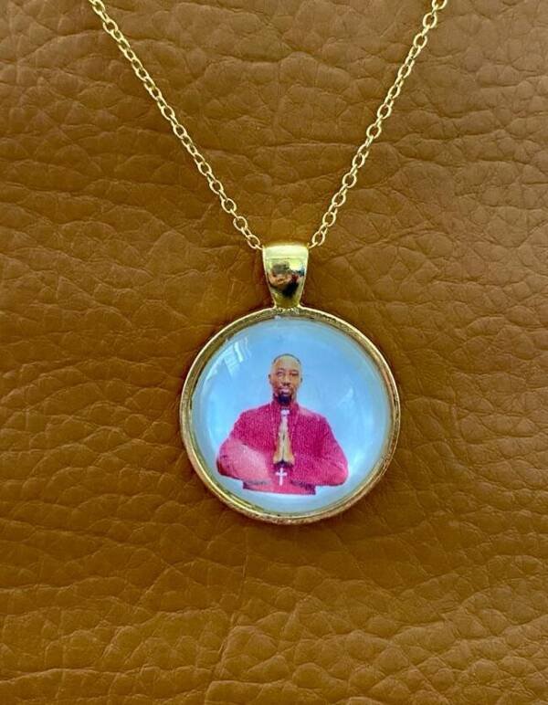 Blessed Gold Pendant by Bishop Climate Wiseman | 925 Gold Bonded | Heavenly Treasures